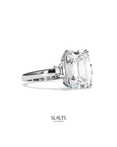 SLAETS Jewellery Ring Trilogy 5ct Emerald-cut Diamond (horloges)